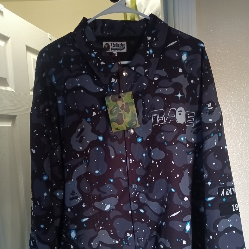 Galaxy Print A Bathing Ape Jacket